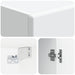 Dulap montat pe perete Alb 33 x 34,5 x 90 cm Lemn prelucrat - WALTI WALTI