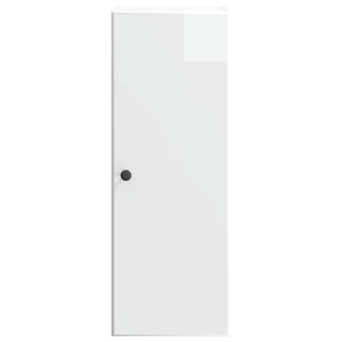 Dulap montat pe perete Alb foarte lucios 33 x 34,5 x 90 cm - WALTI WALTI