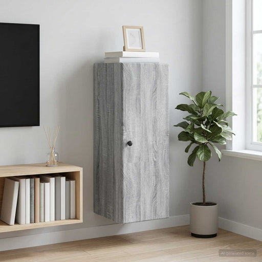 Dulap montat pe perete Sonoma gri 33 x 34,5 x 90 cm - WALTI WALTI
