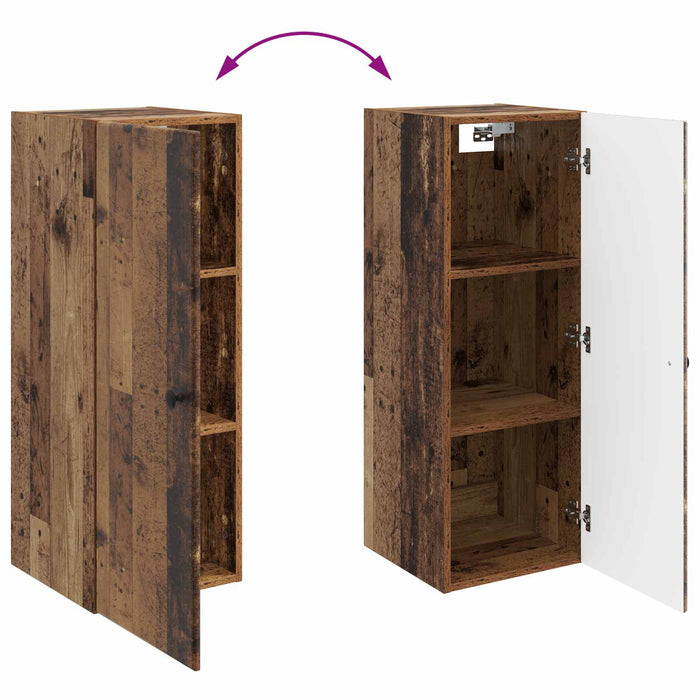 Dulap montat pe perete Lemn vechi 33 x 34,5 x 90 cm - WALTI WALTI