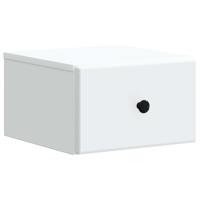 Dulap de noapte suspendat Alb 34,5 x 33 x 20 cm Lemn prelucrat - WALTI WALTI
