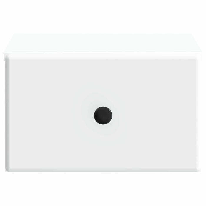 Dulap de noapte suspendat Alb 34,5 x 33 x 20 cm Lemn prelucrat - WALTI WALTI