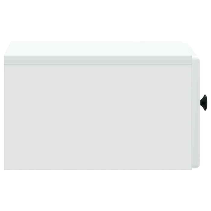 Dulap de noapte suspendat Alb 34,5 x 33 x 20 cm Lemn prelucrat - WALTI WALTI