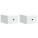 Dulap de noapte suspendat cu sertar 2 pcs Alb 34,5 x 33 x 20 cm - WALTI WALTI