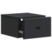 Dulap de noapte suspendat 2 pcs Negru 34,5 x 33 x 20 cm - WALTI WALTI