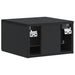 Dulap de noapte suspendat 2 pcs Negru 34,5 x 33 x 20 cm - WALTI WALTI