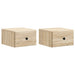 Dulap de noapte suspendat 2 pcs Stejar Sonoma 34,5 x 33 x 20 cm - WALTI WALTI