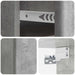 Dulap de noapte suspendat cu sertar Gri Beton 34,5 x 33 x 20 cm - WALTI WALTI