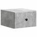 Dulap de noapte suspendat cu sertar Gri Beton 34,5 x 33 x 20 cm - WALTI WALTI