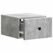 Dulap de noapte suspendat cu sertar Gri Beton 34,5 x 33 x 20 cm - WALTI WALTI
