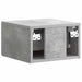 Dulap de noapte suspendat cu sertar Gri Beton 34,5 x 33 x 20 cm - WALTI WALTI