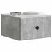 Dulap de noapte suspendat cu sertar Gri Beton 34,5 x 33 x 20 cm - WALTI WALTI