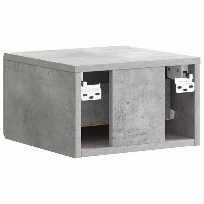 Dulap de noapte suspendat 2 pcs Gri Beton 34,5 x 33 x 20 cm - WALTI WALTI