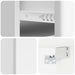 Dulap de noapte suspendat cu sertar 2 pcs Alb foarte lucios - WALTI WALTI