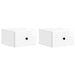 Dulap de noapte suspendat cu sertar 2 pcs Alb foarte lucios - WALTI WALTI
