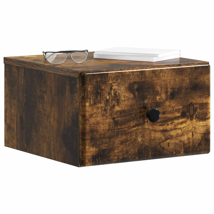 Dulap de noapte suspendat Stejar fumuriu 34,5 x 33 x 20 cm - WALTI WALTI