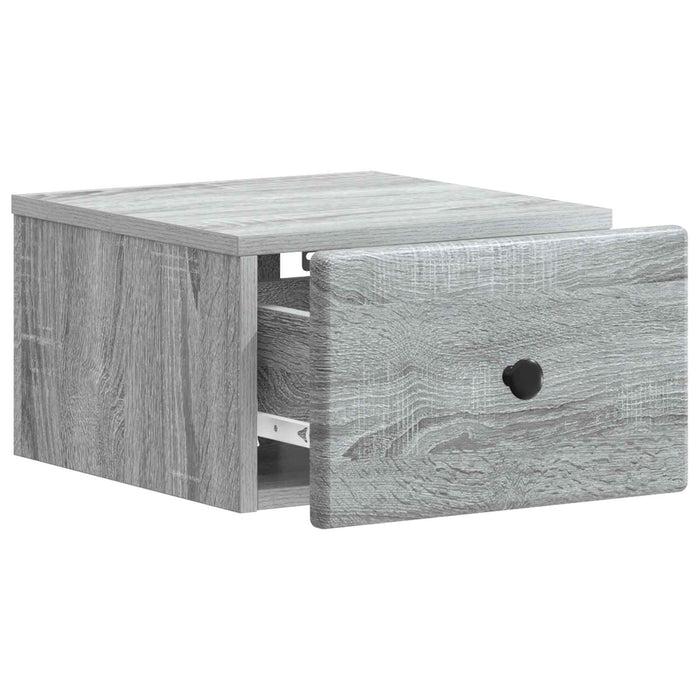 Dulap de noapte suspendat Sonoma gri 34,5 x 33 x 20 cm - WALTI WALTI