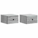 Dulap de noapte suspendat 2 pcs Sonoma gri 34,5 x 33 x 20 cm - WALTI WALTI