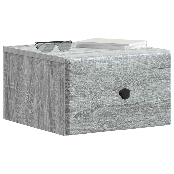 Dulap de noapte suspendat 2 pcs Sonoma gri 34,5 x 33 x 20 cm - WALTI WALTI