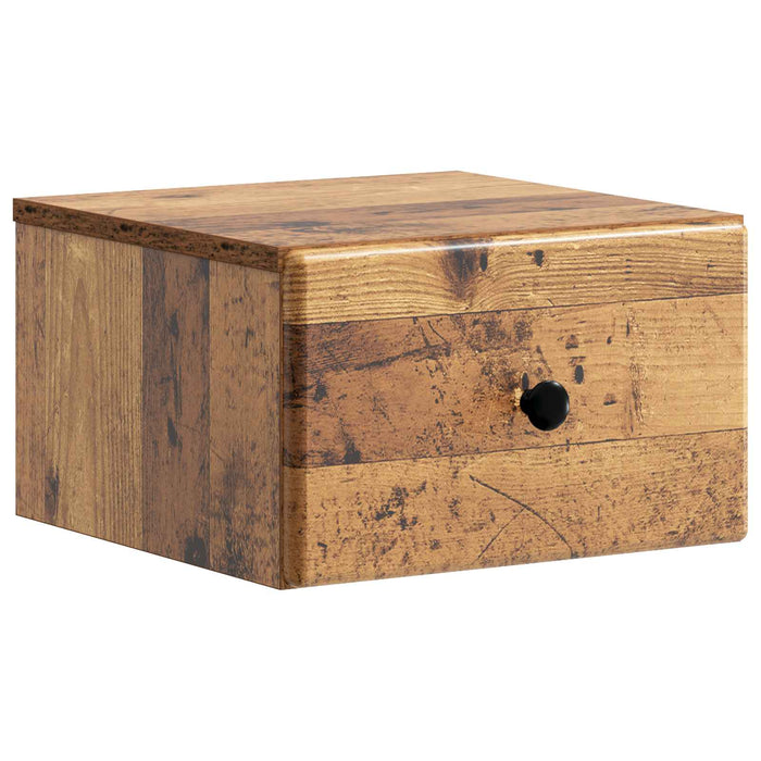Dulap de noapte suspendat Lemn vechi 34,5 x 33 x 20 cm - WALTI WALTI