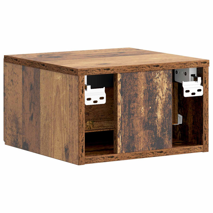 Dulap de noapte suspendat Lemn vechi 34,5 x 33 x 20 cm - WALTI WALTI