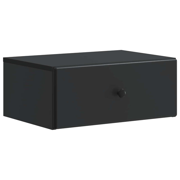 Dulap de noapte suspendat cu sertar Negru 49 x 34,5 x 20 cm - WALTI WALTI