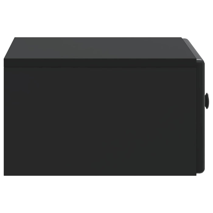 Dulap de noapte suspendat cu sertar Negru 49 x 34,5 x 20 cm - WALTI WALTI