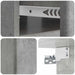 Dulap de noapte suspendat 2 pcs Gri Beton 49 x 34,5 x 20 cm - WALTI WALTI