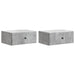 Dulap de noapte suspendat 2 pcs Gri Beton 49 x 34,5 x 20 cm - WALTI WALTI