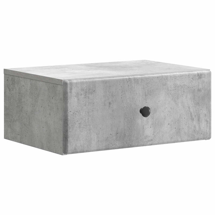 Dulap de noapte suspendat 2 pcs Gri Beton 49 x 34,5 x 20 cm - WALTI WALTI