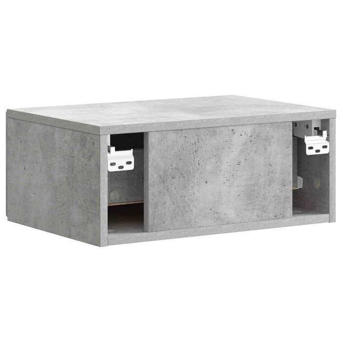 Dulap de noapte suspendat 2 pcs Gri Beton 49 x 34,5 x 20 cm - WALTI WALTI