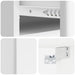 Dulap de noapte suspendat cu sertar 2 pcs Alb foarte lucios - WALTI WALTI