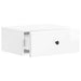 Dulap de noapte suspendat cu sertar 2 pcs Alb foarte lucios - WALTI WALTI