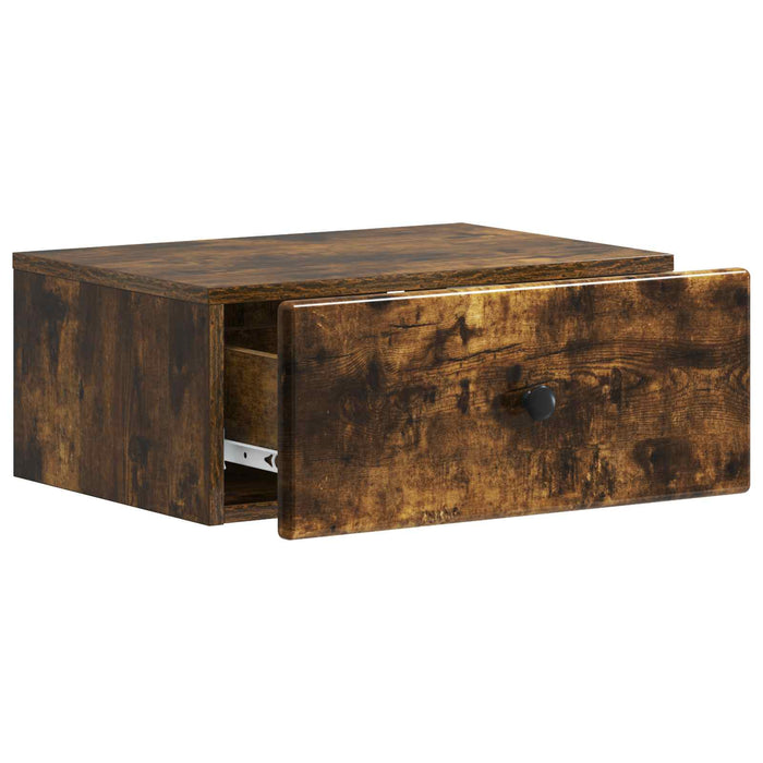 Dulap de noapte suspendat Stejar fumuriu 49 x 34,5 x 20 cm - WALTI WALTI