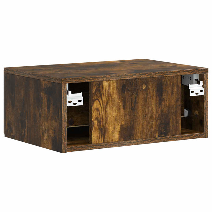 Dulap de noapte suspendat Stejar fumuriu 49 x 34,5 x 20 cm - WALTI WALTI
