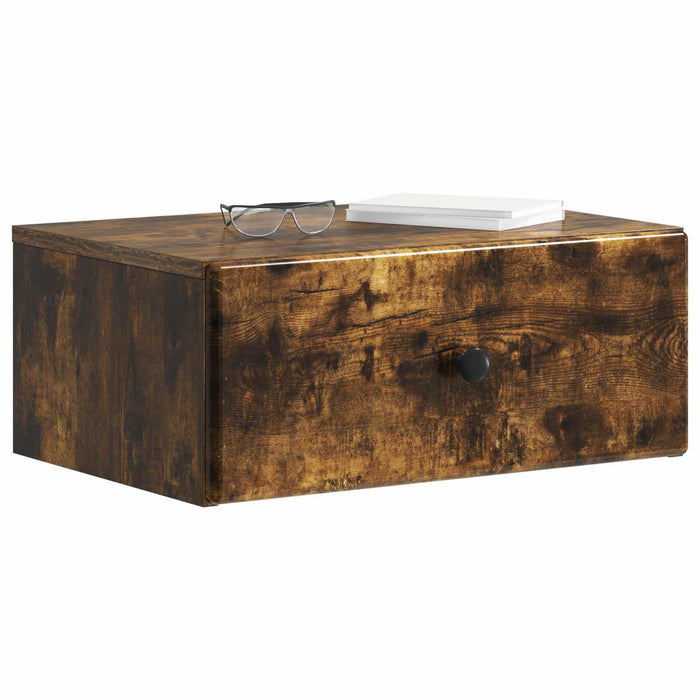 Dulap de noapte suspendat Stejar fumuriu 49 x 34,5 x 20 cm - WALTI WALTI