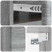Dulap de noapte suspendat 2 pcs Sonoma gri 49 x 34,5 x 20 cm - WALTI WALTI