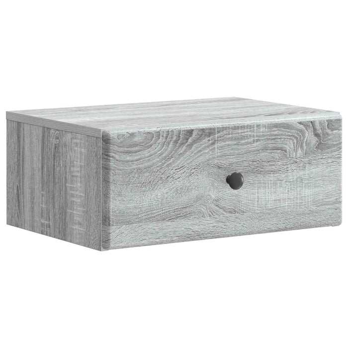 Dulap de noapte suspendat 2 pcs Sonoma gri 49 x 34,5 x 20 cm - WALTI WALTI