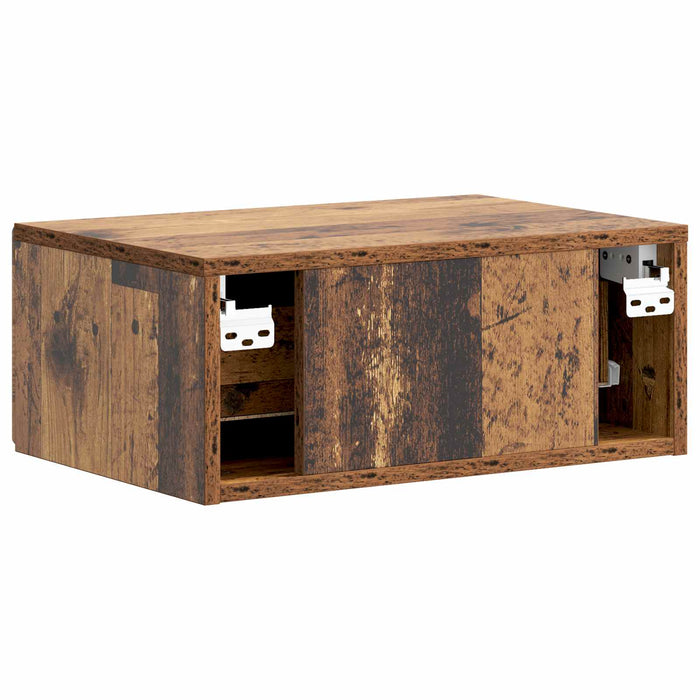 Dulap de noapte suspendat Lemn vechi 49 x 34,5 x 20 cm - WALTI WALTI