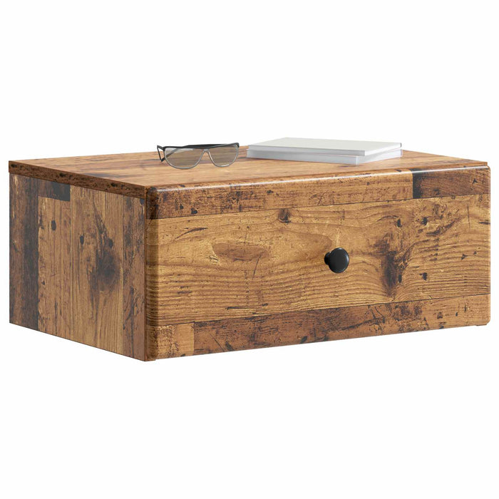 Dulap de noapte suspendat Lemn vechi 49 x 34,5 x 20 cm - WALTI WALTI