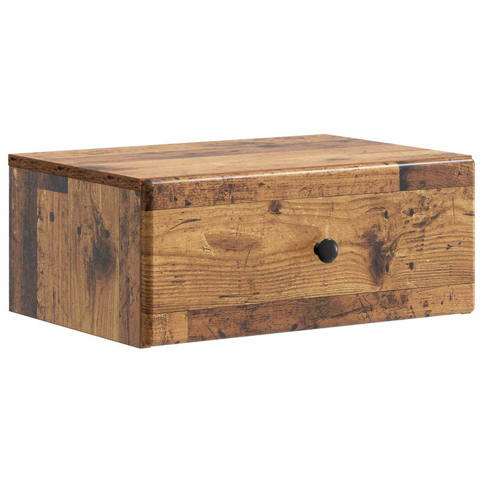 Dulap de noapte suspendat 2 pcs Lemn vechi 49 x 34,5 x 20 cm - WALTI WALTI