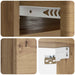 Dulap de noapte suspendat 2 pcs Stejar Artizanal Lemn prelucrat - WALTI WALTI