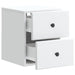 Dulap de noapte suspendat Alb 34,5 x 33 x 40 cm Lemn prelucrat - WALTI WALTI