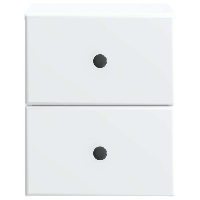 Dulap de noapte suspendat Alb 34,5 x 33 x 40 cm Lemn prelucrat - WALTI WALTI
