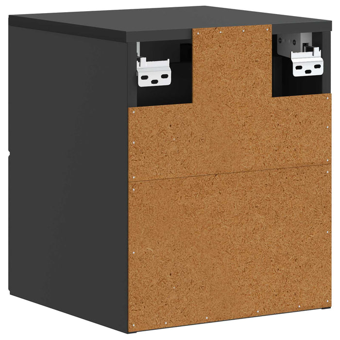 Dulap de noapte suspendat cu sertar Negru 34,5 x 33 x 40 cm - WALTI WALTI