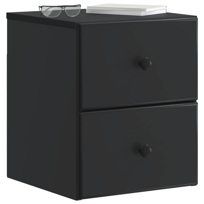 Dulap de noapte suspendat cu sertar Negru 34,5 x 33 x 40 cm - WALTI WALTI
