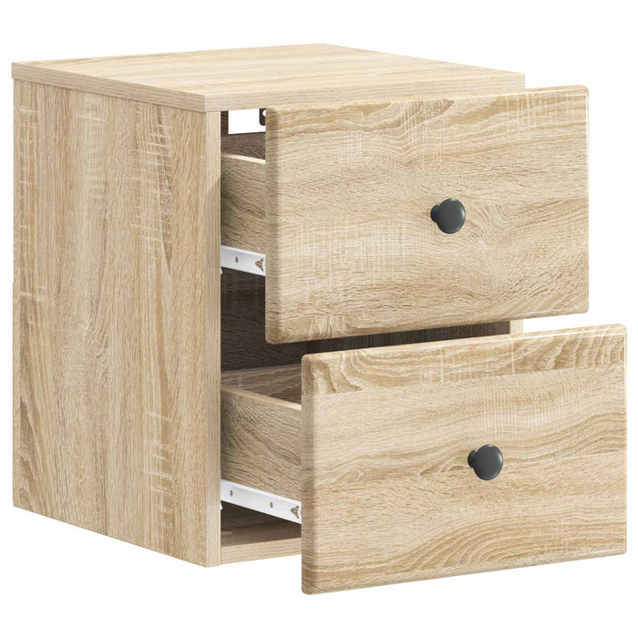 Dulap de noapte suspendat 2 pcs Stejar Sonoma 34,5 x 33 x 40 cm - WALTI WALTI