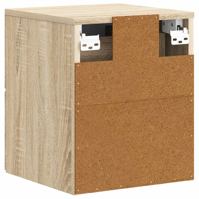 Dulap de noapte suspendat 2 pcs Stejar Sonoma 34,5 x 33 x 40 cm - WALTI WALTI