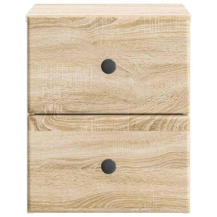 Dulap de noapte suspendat 2 pcs Stejar Sonoma 34,5 x 33 x 40 cm - WALTI WALTI