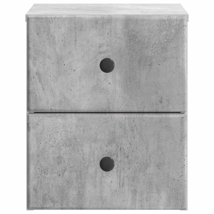Dulap de noapte suspendat cu sertar Gri Beton 34,5 x 33 x 40 cm - WALTI WALTI